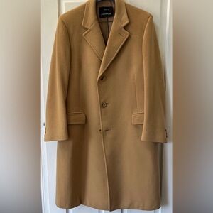 Benjamin Chicago Vintage tan cashmere coat size large-XL